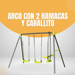 Arco con 2 hamacas y Caballito